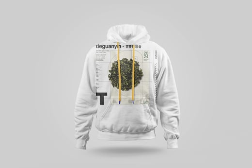 Hoodie — Floral Tie Guan Yin