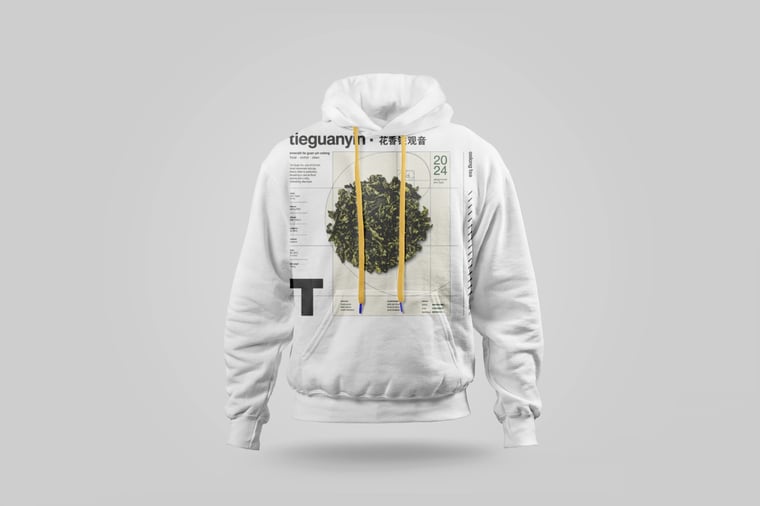 Hoodie — Floral Tie Guan Yin