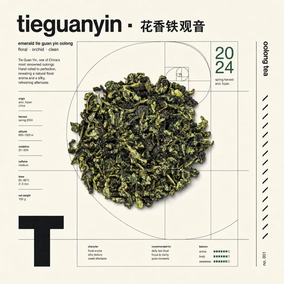 Floral Tie Guan Yin